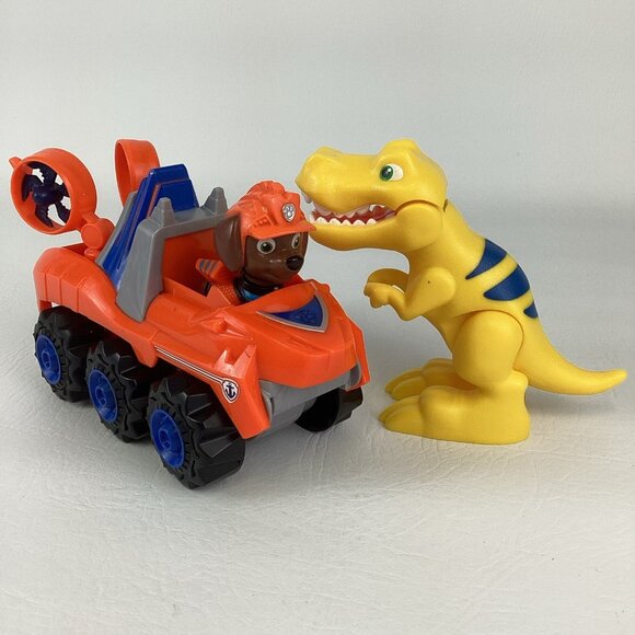 Spin Master Other - Paw Patrol Dino Rescue Pup Zuma Action Figure Deluxe Vehicle T-Rex Dinosaur Lot